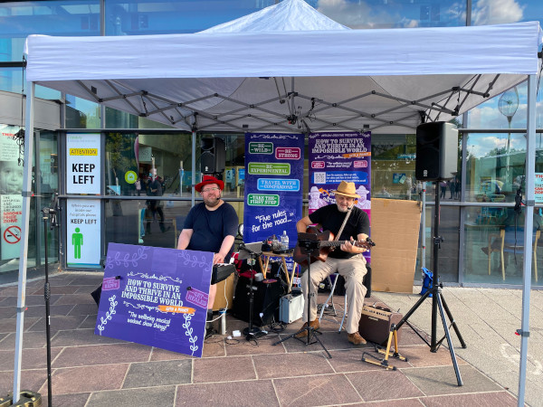 Promo concert outside Royal Derby Hospital