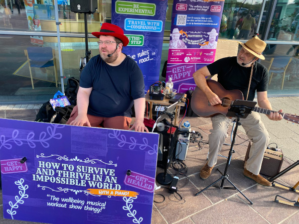 Promo concert outside Royal Derby Hospital