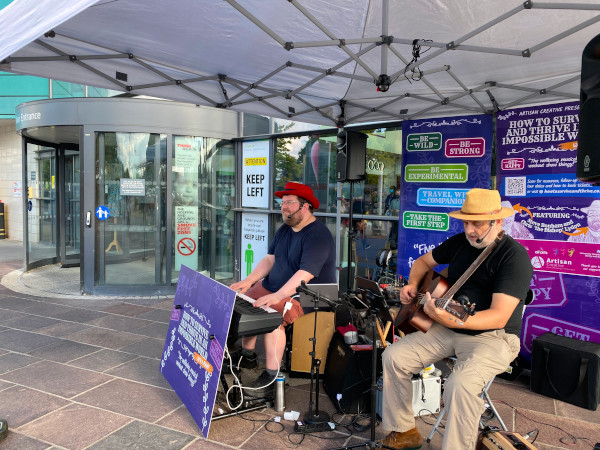 Promo concert outside Royal Derby Hospital
