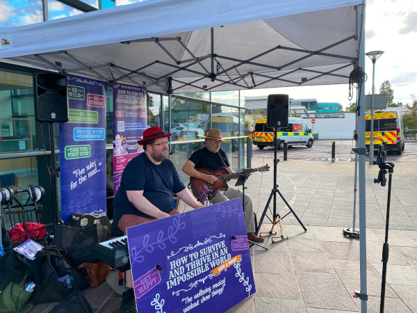 Promo concert outside Royal Derby Hospital